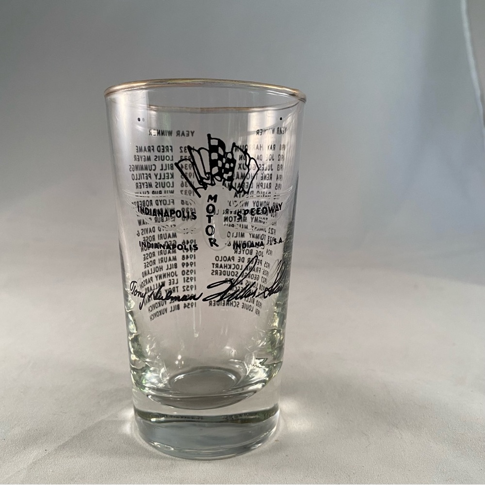 Indianapolis 500 Souvenir Glass 1911-1954 Winners
